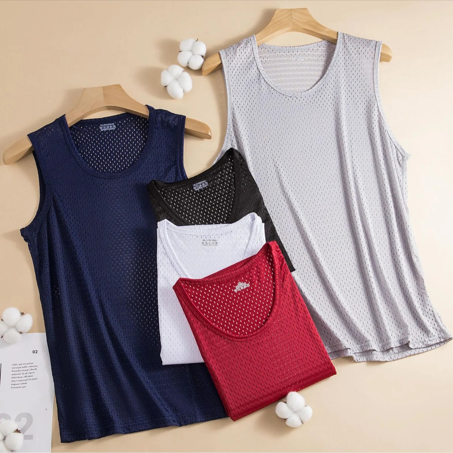 Áo Ba Lỗ Nam Gym Thể Thao Lưới Thoáng Mát 5XL - Daisan Mart