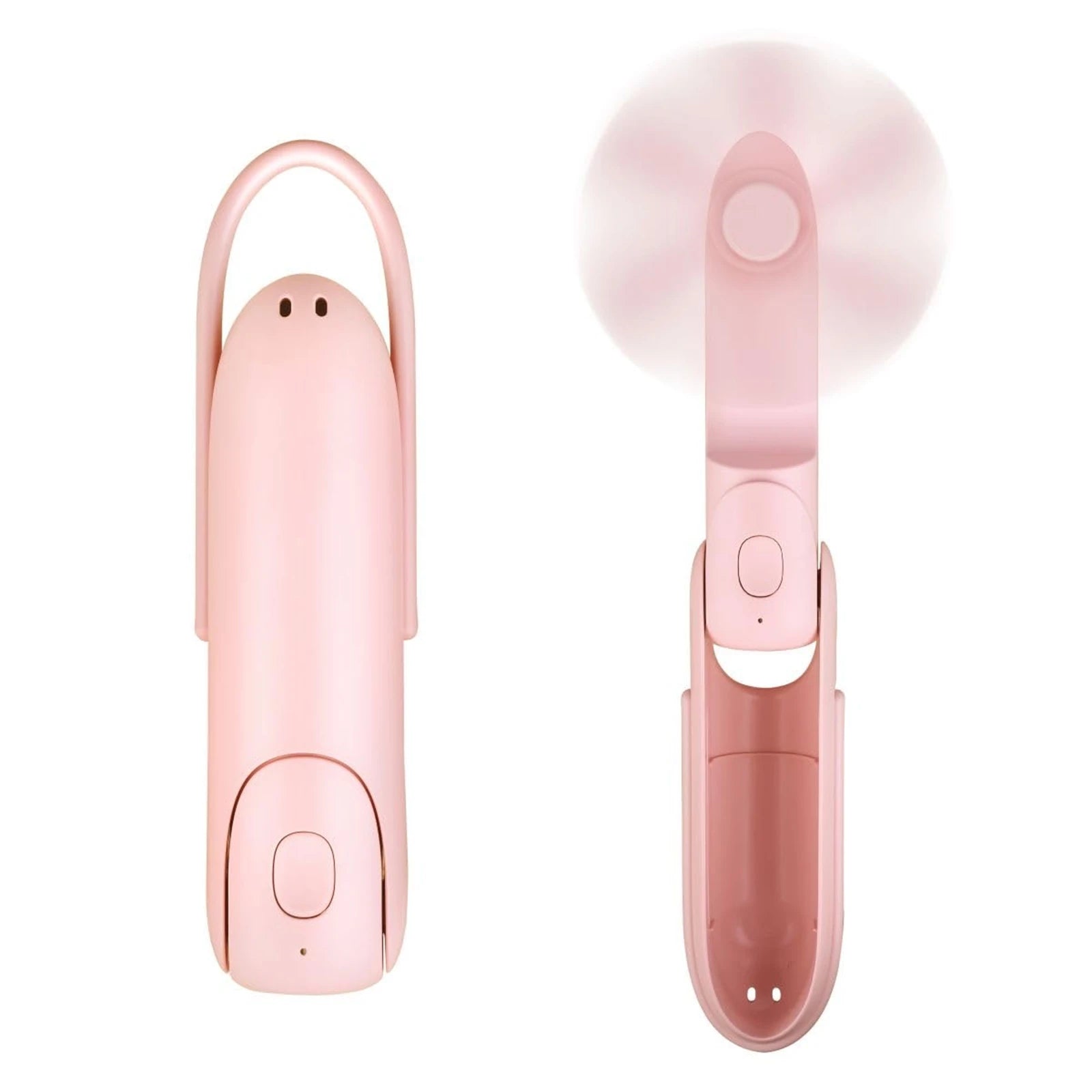 Mini Fan Handheld, 3 Speeds Handheld Fan, 3 in 1 Portable USB Fan with Flashlight Power Bank, for Travel, Home, Women, Makeup - Daisan Mart