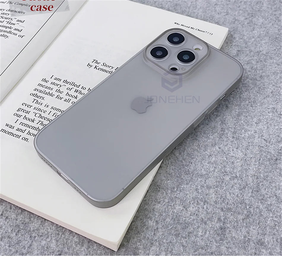 Ốp Lưng Siêu Mỏng 0.3mm Nhám Trong Suốt iPhone 17-16 - Daisan Mart