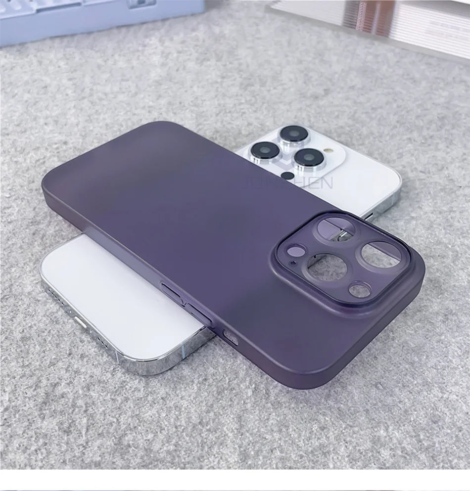 Ốp Lưng Siêu Mỏng 0.3mm Nhám Trong Suốt iPhone 17-16 - Daisan Mart
