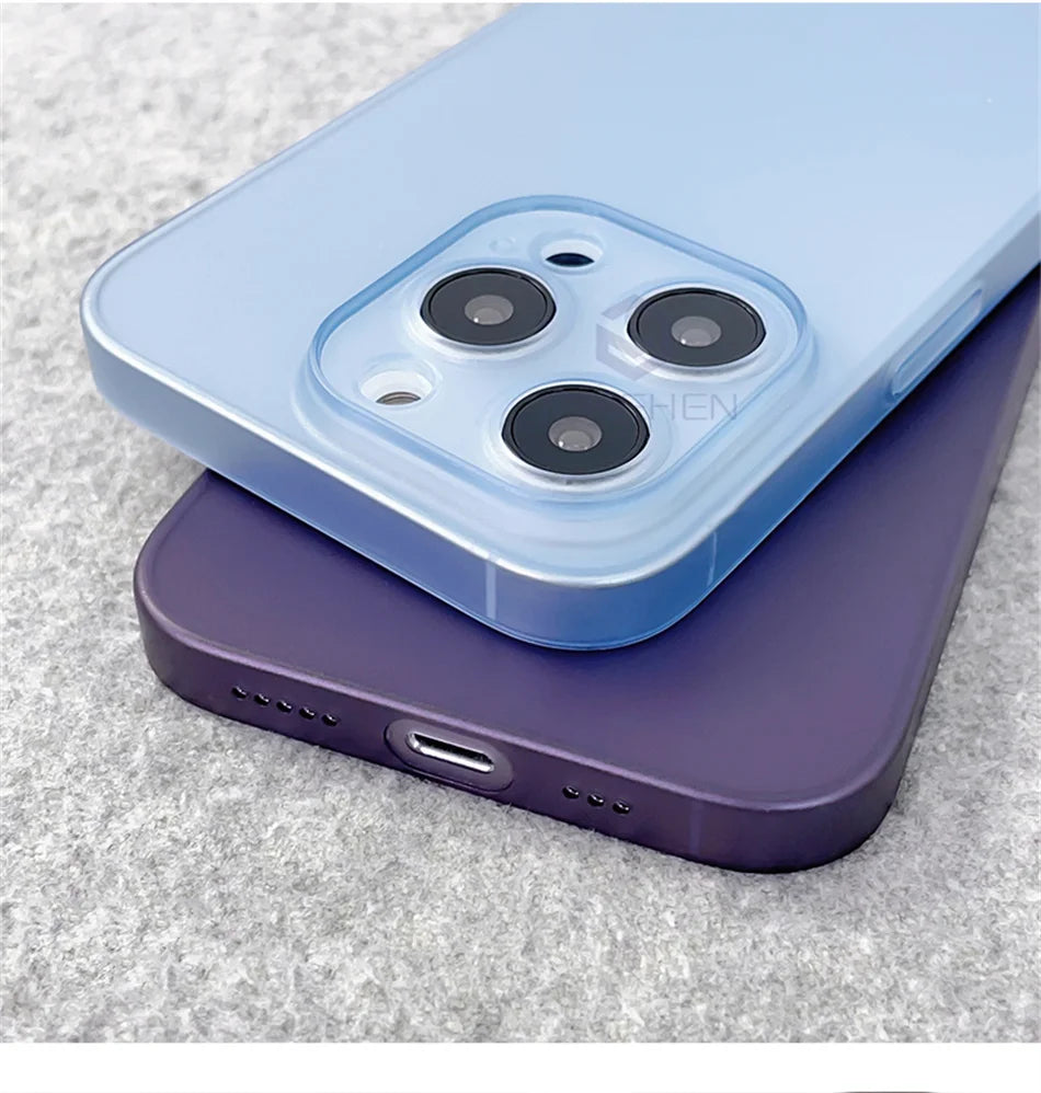 Ốp Lưng Siêu Mỏng 0.3mm Nhám Trong Suốt iPhone 17-16 - Daisan Mart