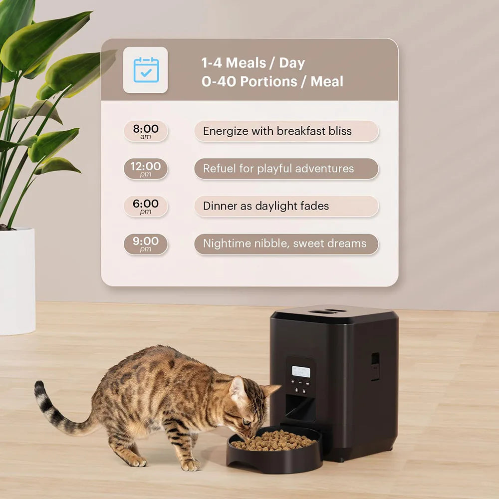 New 2L pet feeder, smart food dispenser for cats and dogs, regular and quantitative feeding of pets, scientific feeding supplies - Daisan Mart