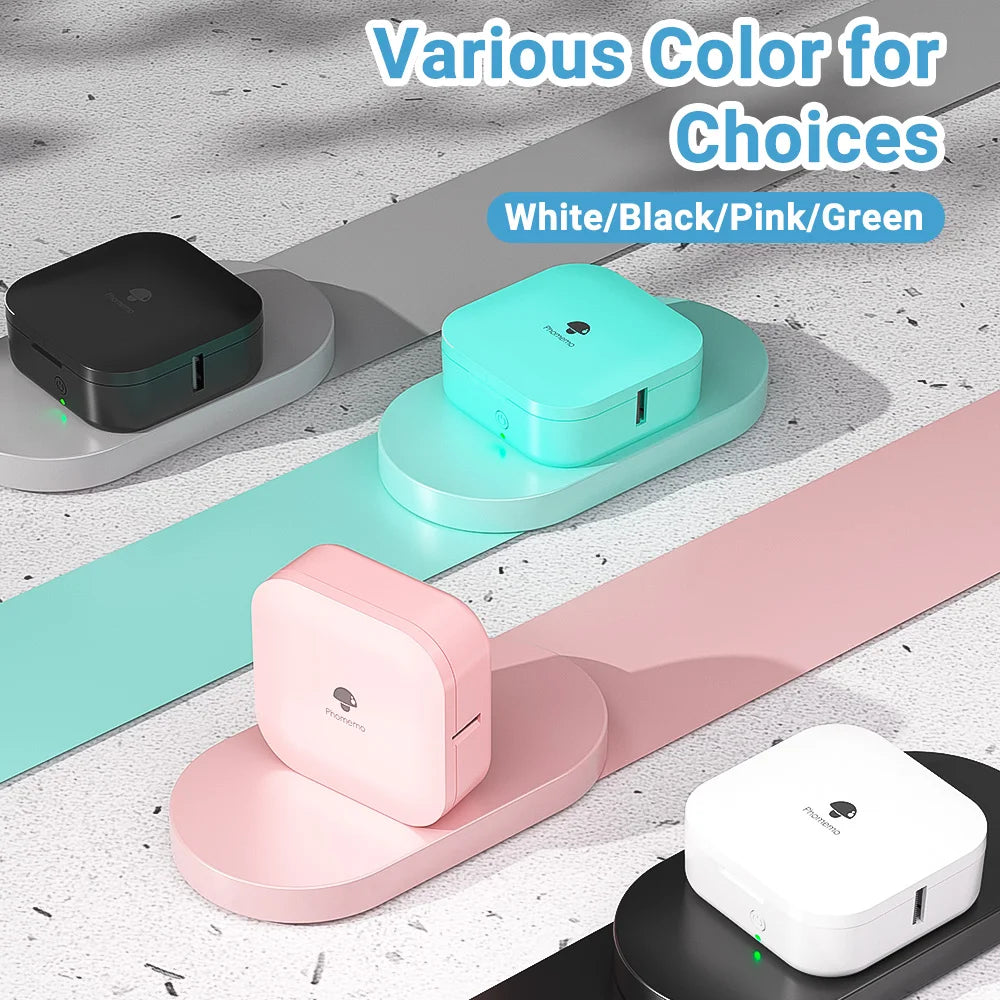Phomemo Q30 Label Printer Mini Printer Pocket Thermal Label Maker Wireless Sticker Pocket Portable Printer Various Label Paper - Daisan Mart