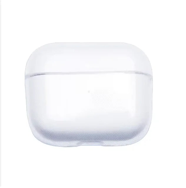 Hộp nhựa trong suốt hình chữ nhật bo góc, nền trắng, viền nhẵn mịn.