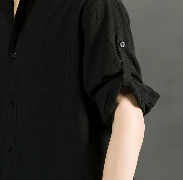 Áo Sơ Mi Trắng Nam Linen Cotton Ngắn Tay Thời Trang - Daisan Mart