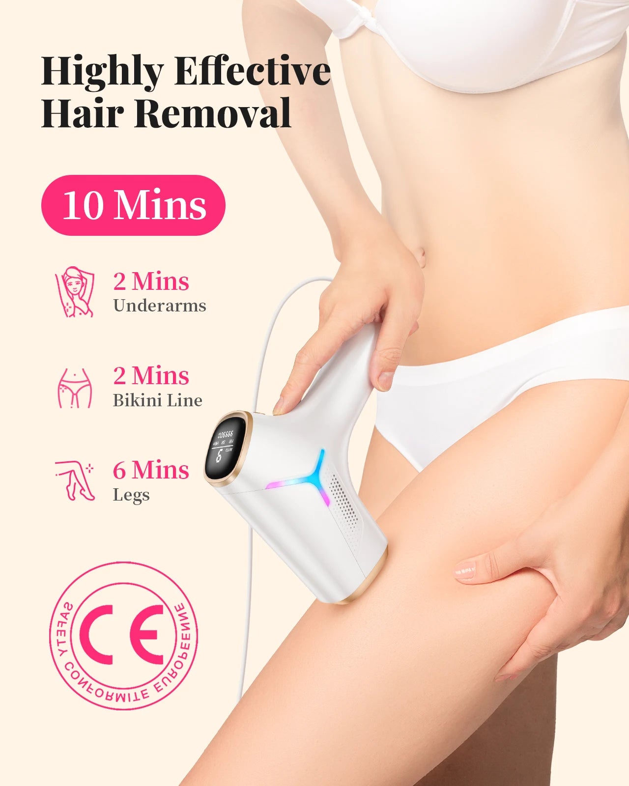Máy Triệt Lông IPL 990000 Xung - Không Đau, Vĩnh Viễn - Daisan Mart