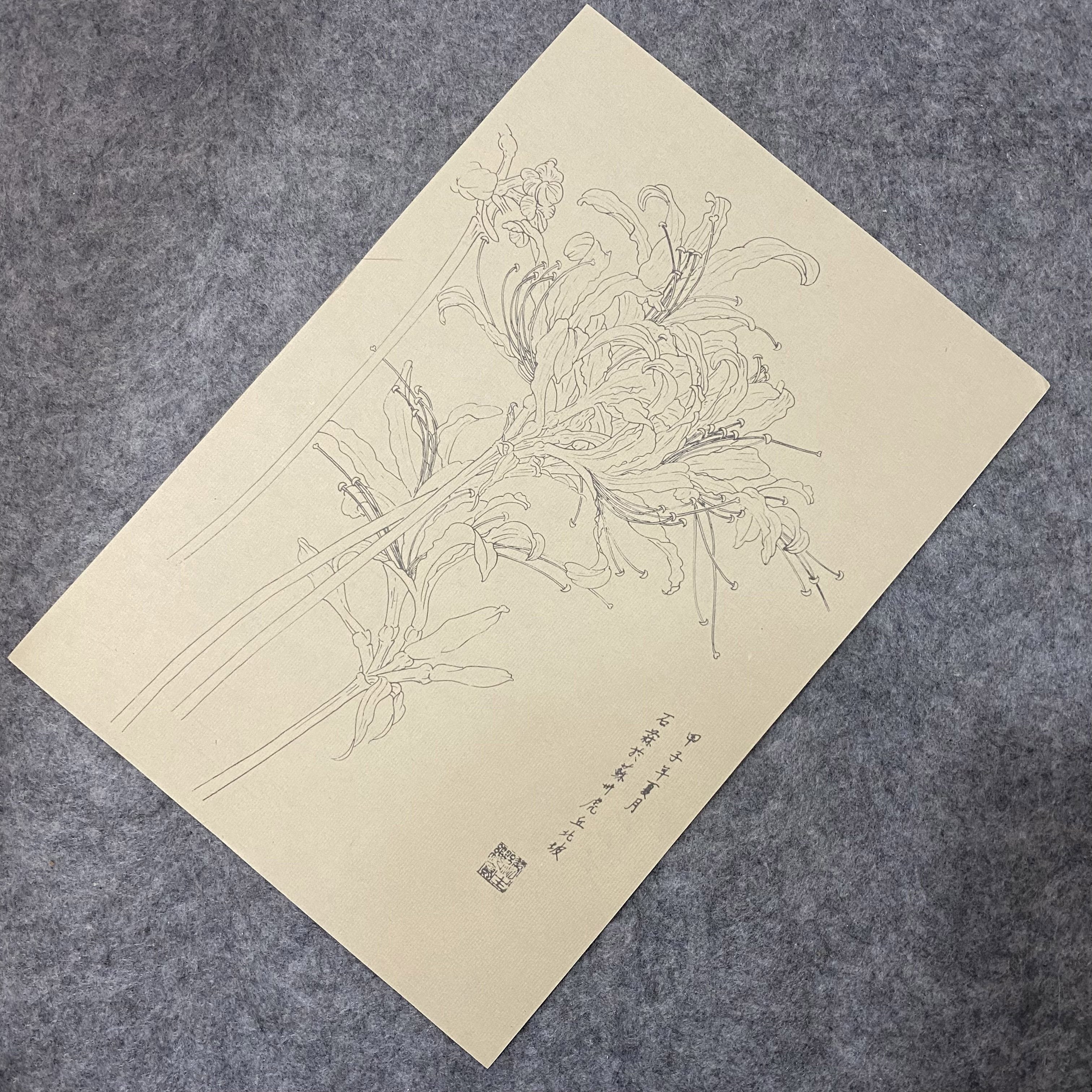 30pcs Traditional Chinese Painting Practice Paper - Authentic Xuan Paper for Floral &amp; Plant Sketching, Perfect for Artists to Master Ancient Chinese Painting Techniques, Painting Art Supplies