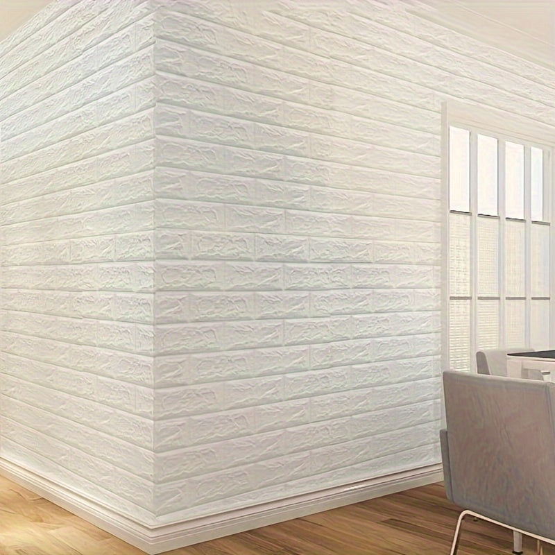 Xốp Dán Tường 3D Trắng 100 Miếng Chống Nước, Tự Dính - Daisan Mart