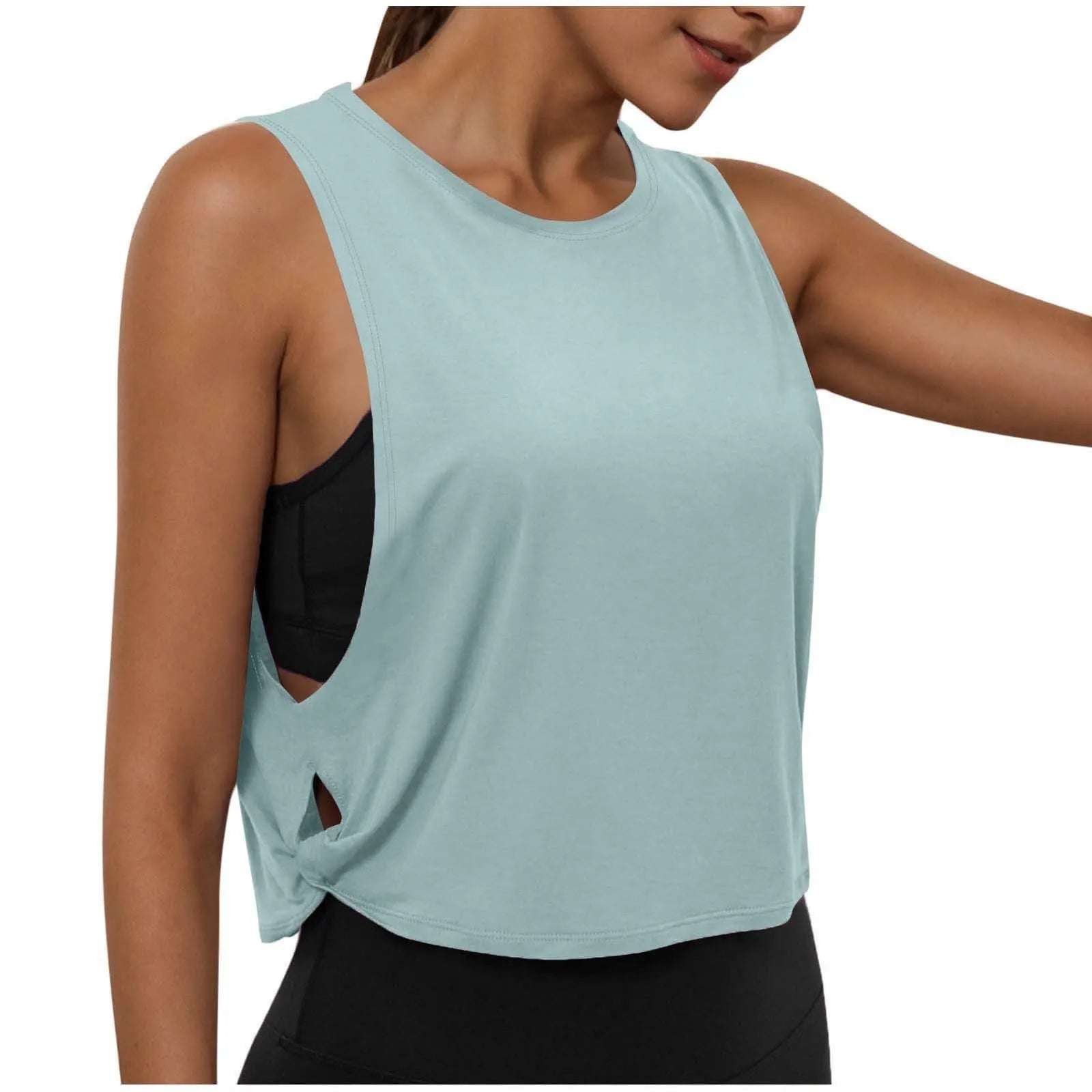 Áo Tank Tập Gym Nữ Không Tay Thoáng Mát Thời Trang - Daisan Mart
