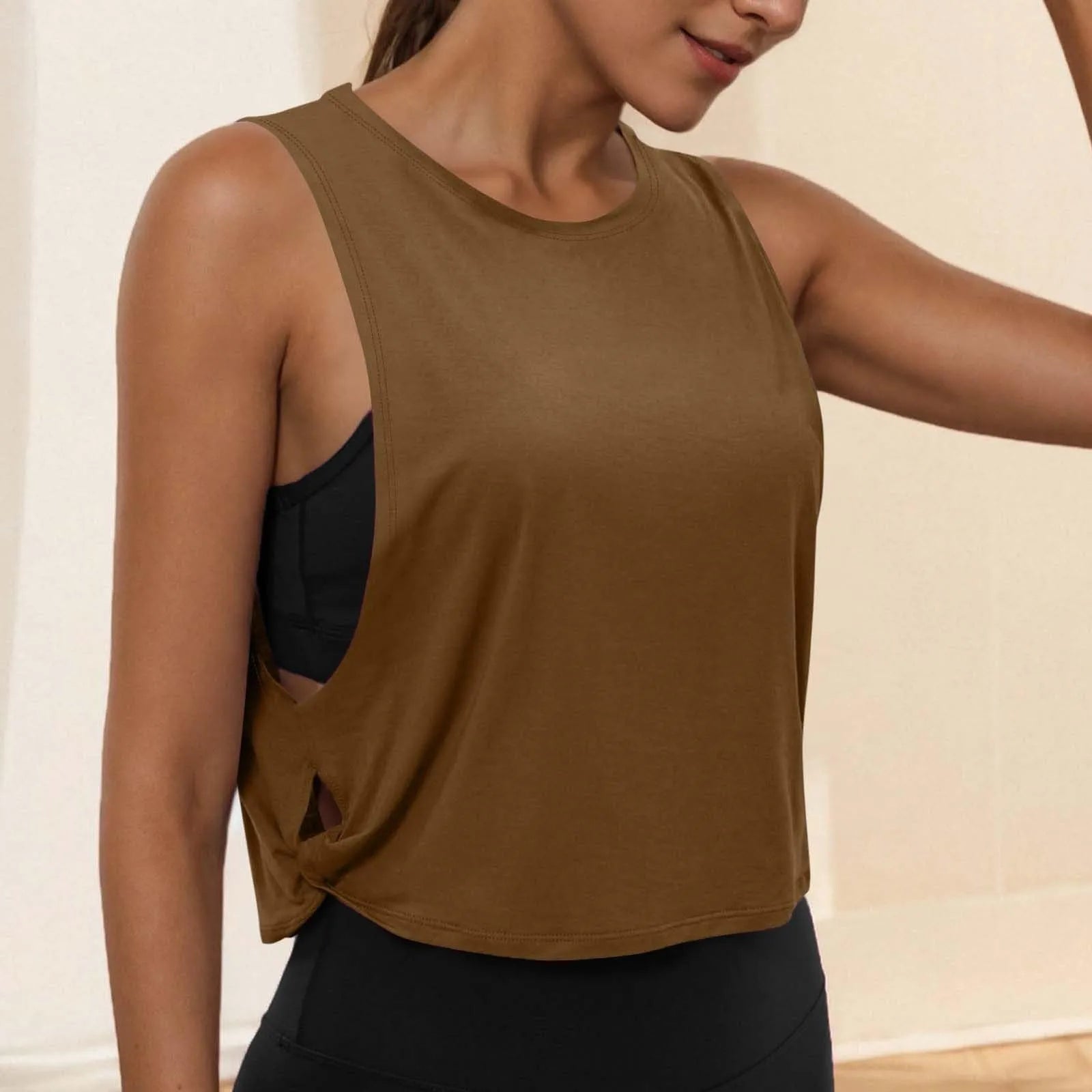 Áo Tank Tập Gym Nữ Không Tay Thoáng Mát Thời Trang - Daisan Mart