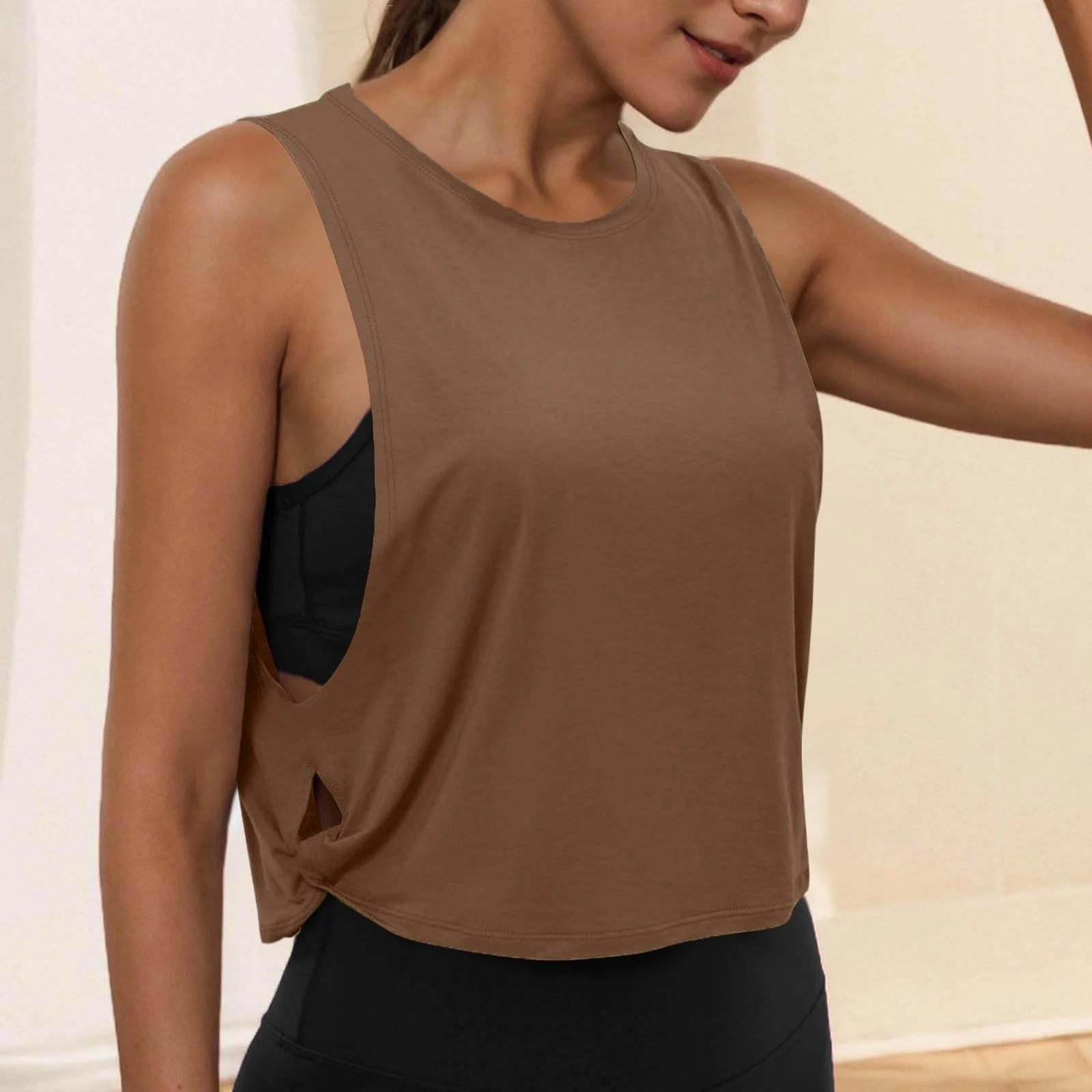 Áo Tank Tập Gym Nữ Không Tay Thoáng Mát Thời Trang - Daisan Mart