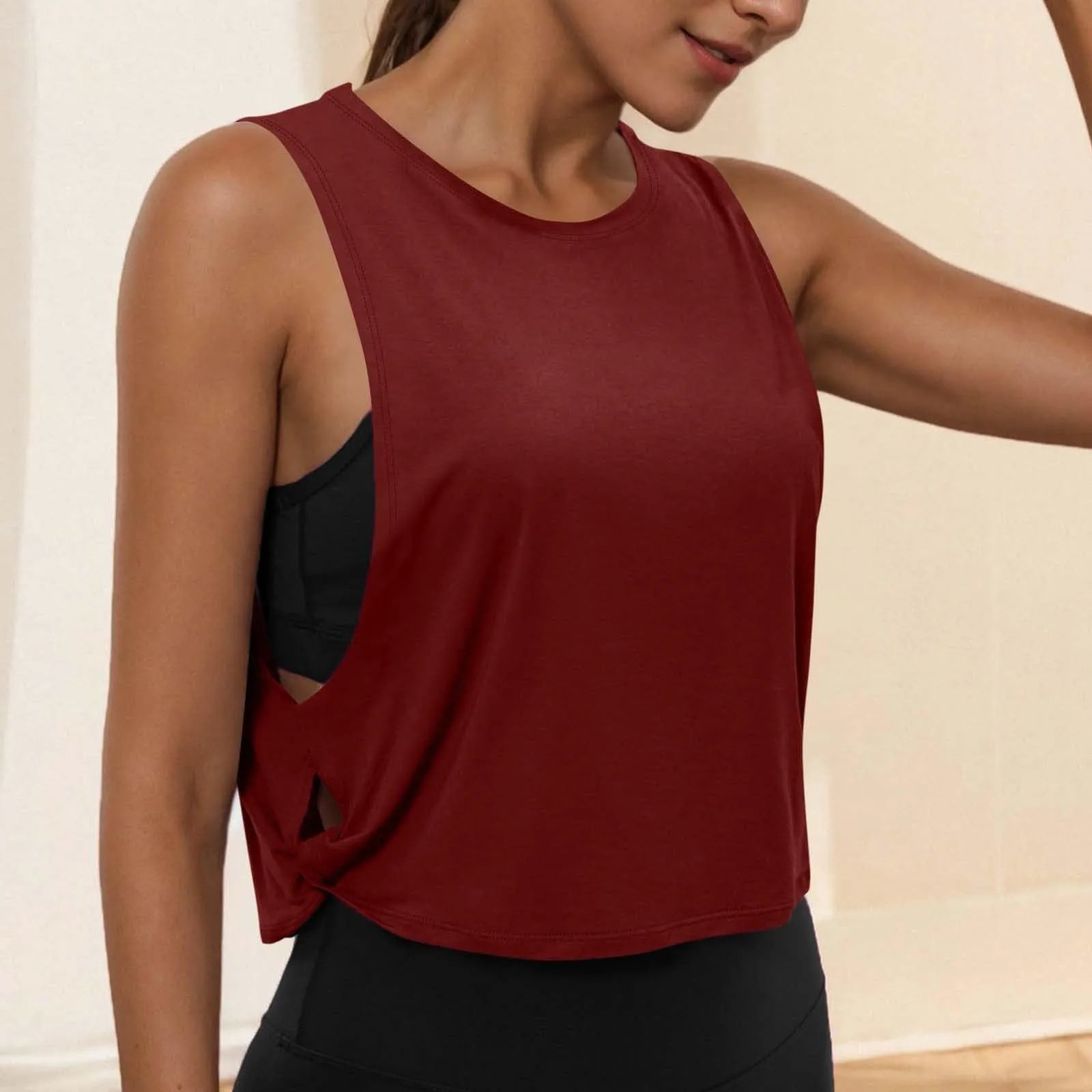 Áo Tank Tập Gym Nữ Không Tay Thoáng Mát Thời Trang - Daisan Mart