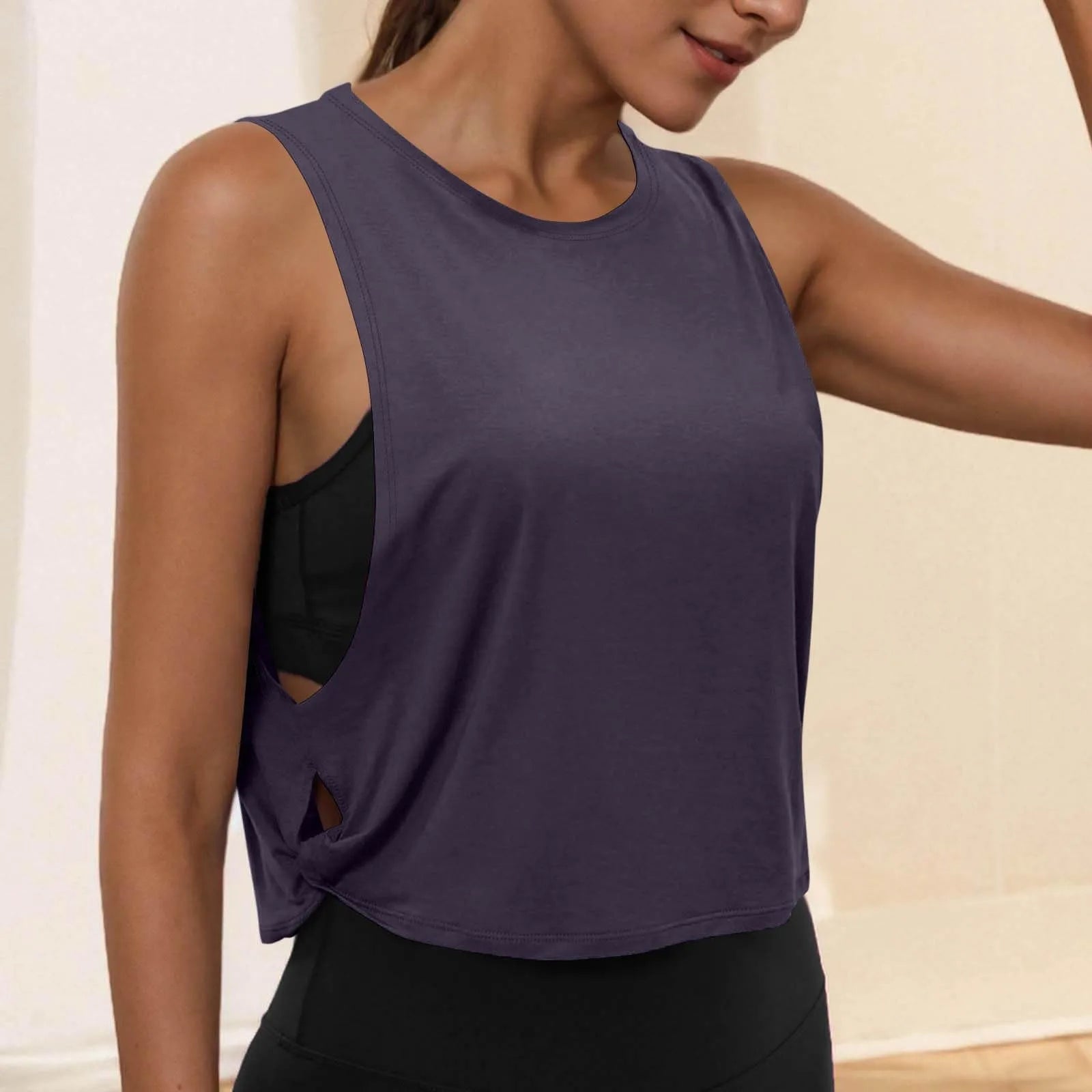Áo Tank Tập Gym Nữ Không Tay Thoáng Mát Thời Trang - Daisan Mart