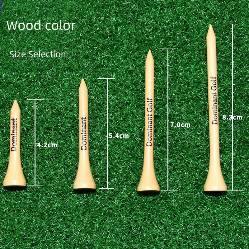 Maple Golf Wood Tee - Printed Brand Logo