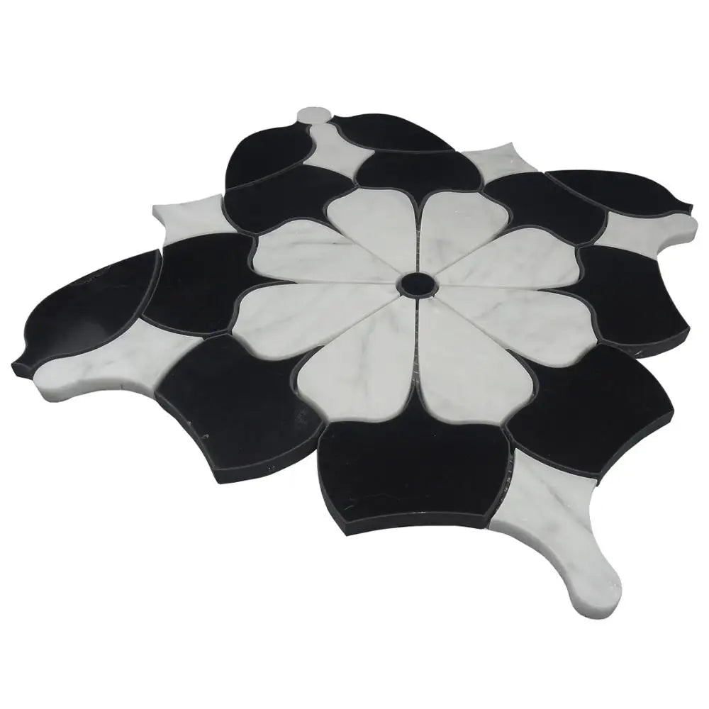 Gạch Mosaic Lục Giác Đá Trắng Carrara 10mm Nội Thất - Daisan Mart