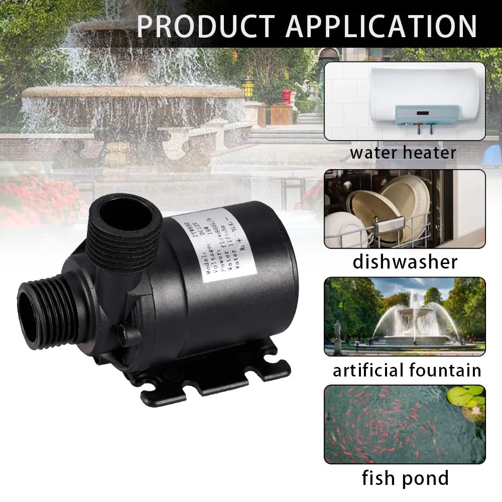 500W 800L/H Solar Panel Power Bank Water Pump Set Ultra-quiet Submersible Water Pump Motory Fish Pond Garden Fountain Decoration - Daisan Mart