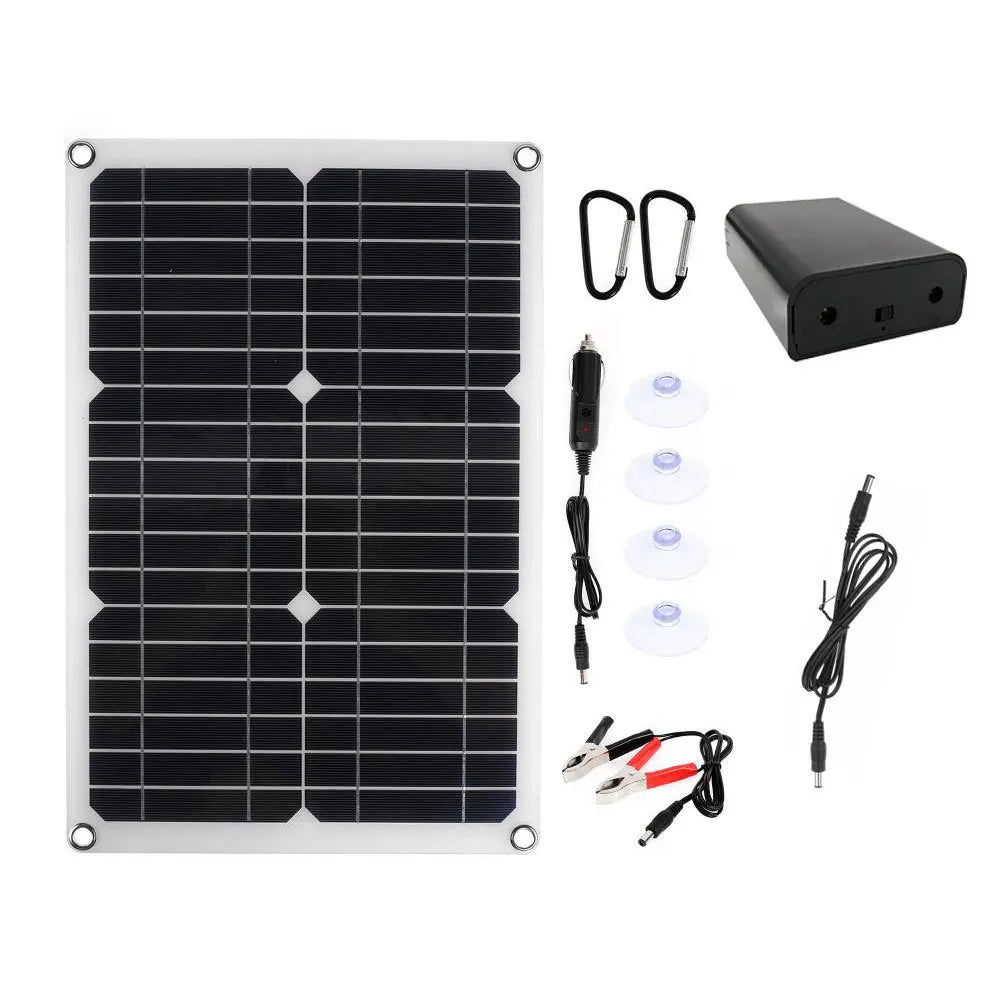 500W 800L/H Solar Panel Power Bank Water Pump Set Ultra-quiet Submersible Water Pump Motory Fish Pond Garden Fountain Decoration - Daisan Mart