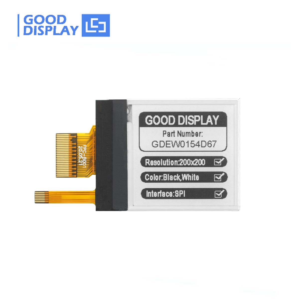 [Special Offers] 1.54-Inch Color E-Paper Display Module with SPI Interface Small High-Resolution E Ink Screen, GDEM0154Z91 - Daisan Mart