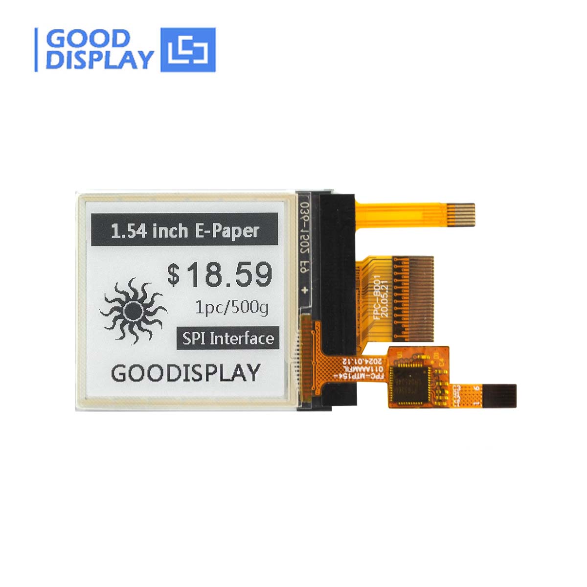 [Special Offers] 1.54-Inch Color E-Paper Display Module with SPI Interface Small High-Resolution E Ink Screen, GDEM0154Z91 - Daisan Mart