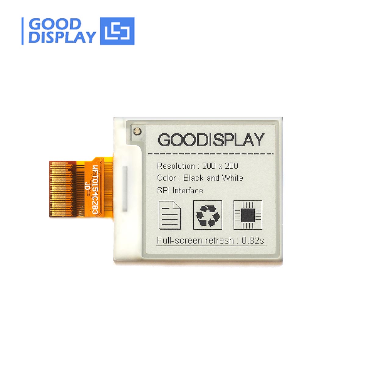 [Special Offers] 1.54-Inch Color E-Paper Display Module with SPI Interface Small High-Resolution E Ink Screen, GDEM0154Z91 - Daisan Mart