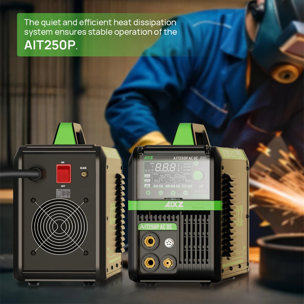 AIXZ 5 in 1 HF TIG AC/DC Aluminum Welding Machine MMA ARC Argon Precise Digital Pulse 2T/4T TIG Welder Stainless IGBT Inverter - Daisan Mart