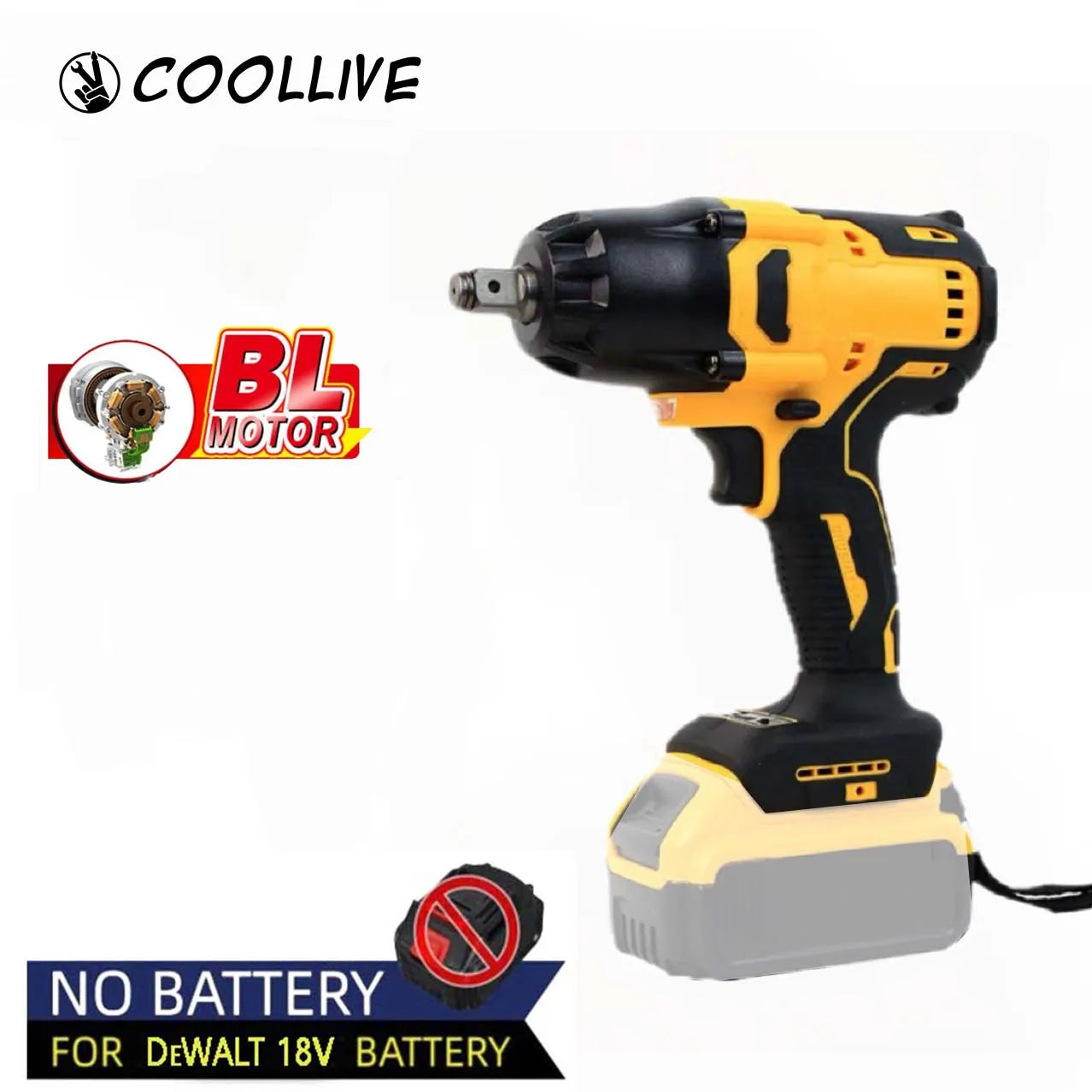Máy vặn vít điện không chổi than 1/2 1200Nm DeWALT 20V - Daisan Mart