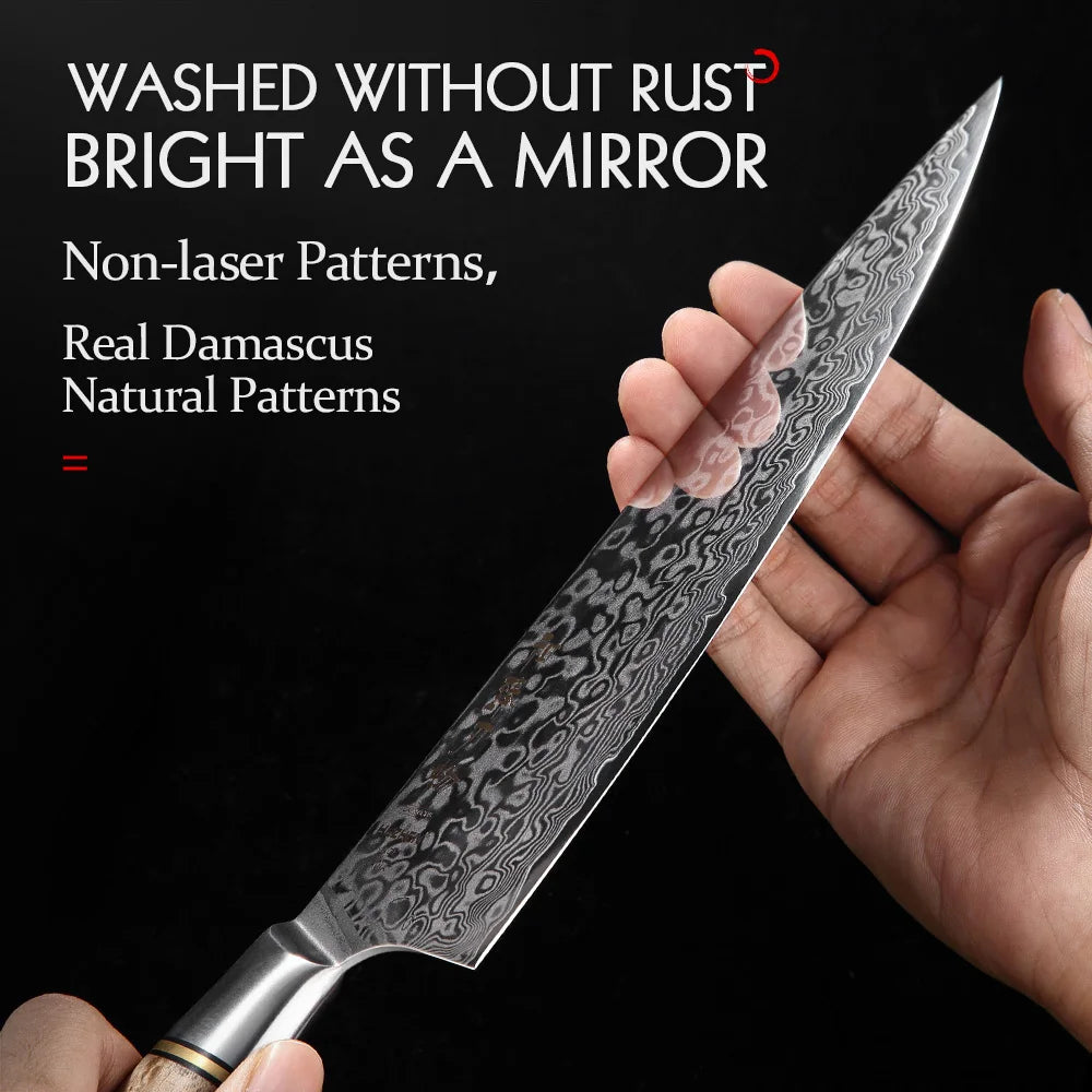 Dao Bếp HEZHEN 8.3 Lớp Damascus Siêu Sắc Nhật Bản - Daisan Mart
