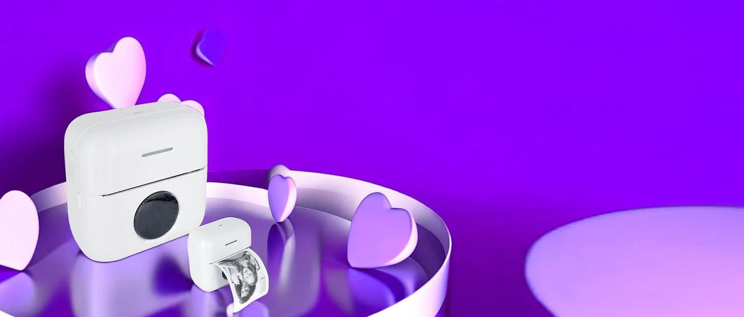 Máy in sticker mini không mực Bluetooth bỏ túi HD