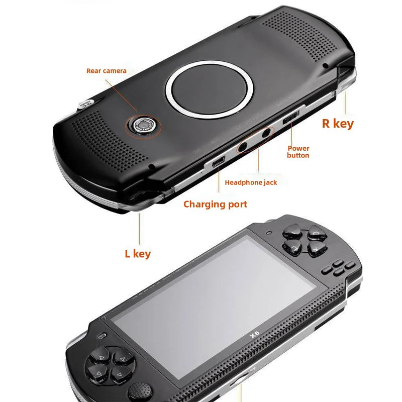 Máy chơi game X6 Pro - Màn 4.3, 8GB, Hỗ trợ GBA - Daisan Mart