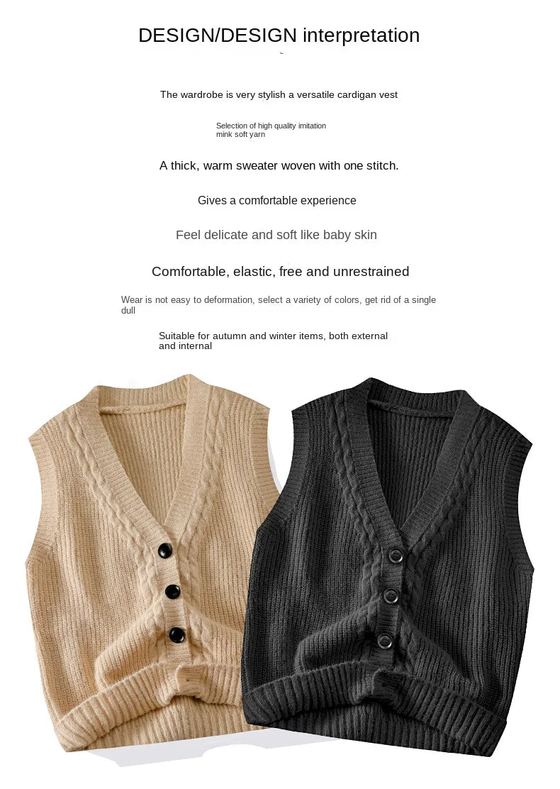 Áo Len Nam Đa Năng Thời Trang Cổ V Vest Không Tay - Daisan Mart