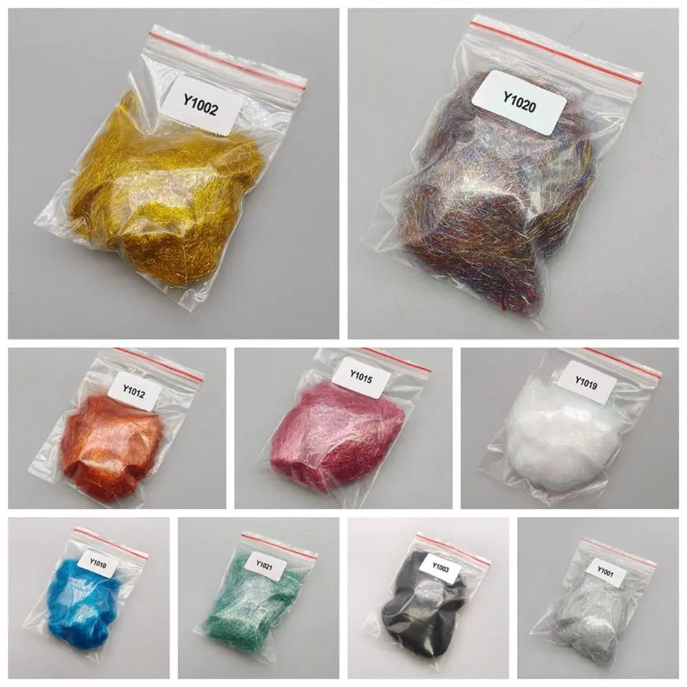 Synthetic Fiber Fishing Flash Dubbing for Making Artificial Lures