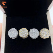 Bông Tai Nữ Sang Trọng VVS Moissanite Vàng 10K - Daisan Mart