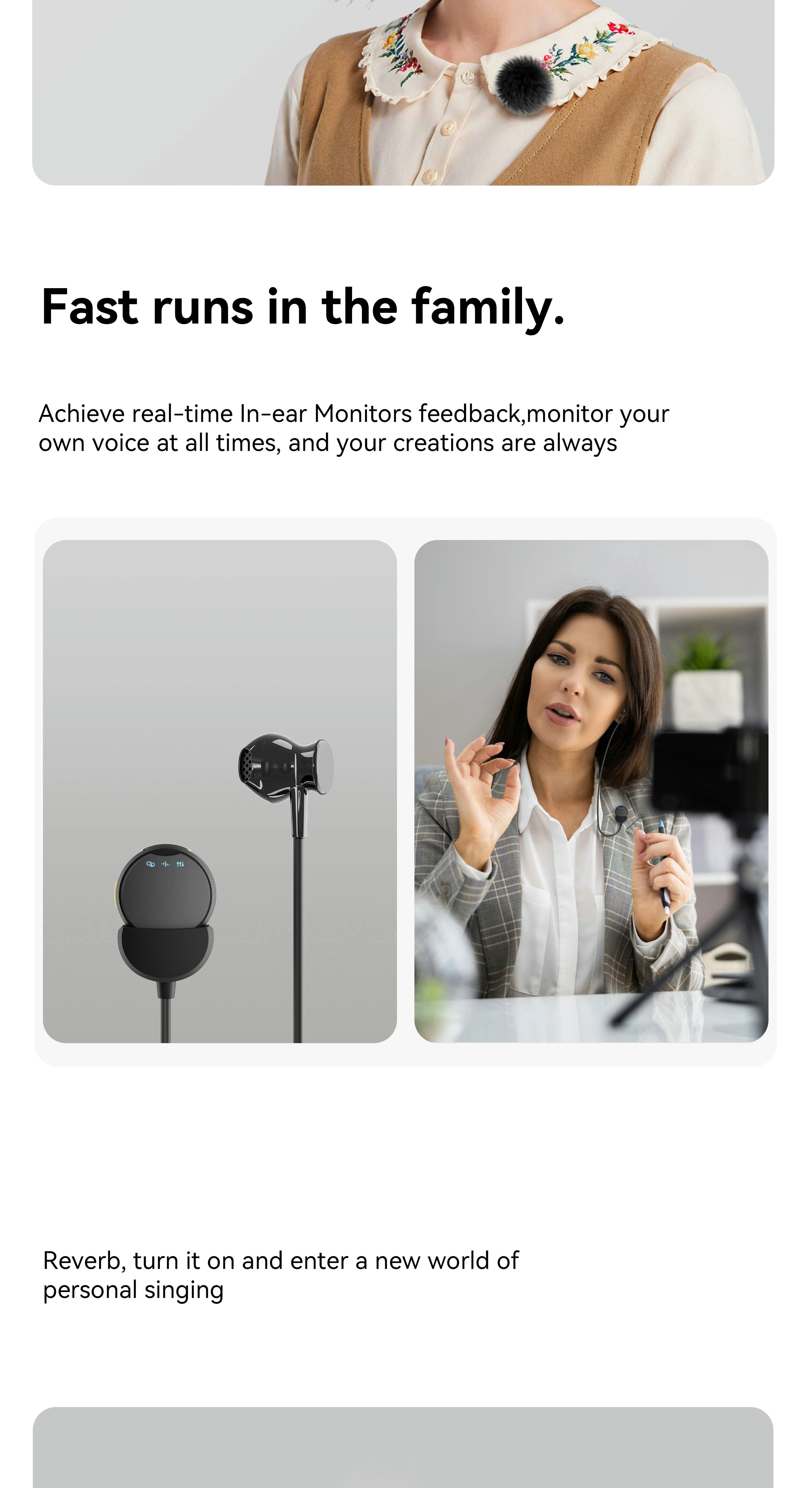Wireless Lavalier Microphone with Noise Canceling Professional Magnetic Microphone for Studio Recording Interview Live Broadcast - Daisan Mart