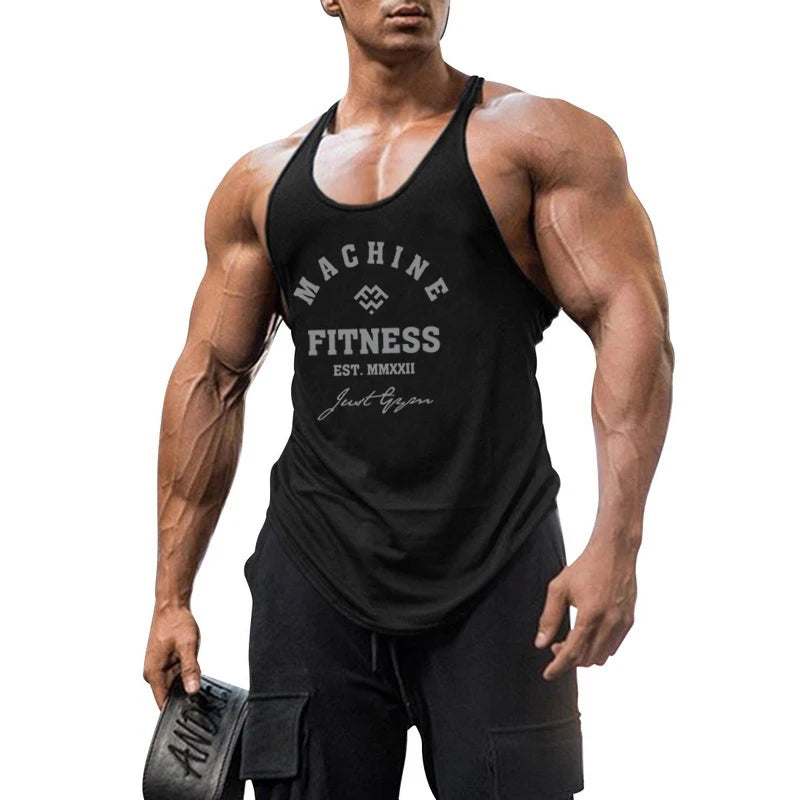 Áo Tank Tập Gym Nam Y Back Cotton Không Tay Bodybuilding - Daisan Mart
