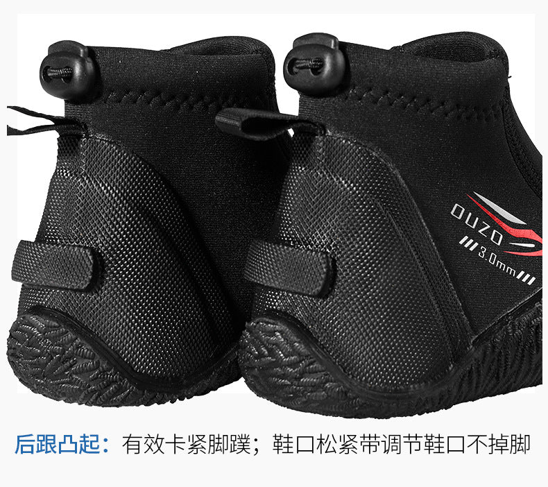 3MM/5MM Short Diving Boots Neoprene Scuba Diving Snorkeling Water Shoes Beach Surfing Anti Slip Snorkeling High top Diving Boots - Daisan Mart
