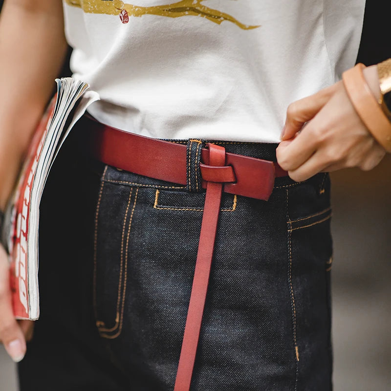 Thắt Lưng Da Bò Cao Cấp Maden Vintage Cho Nam Nữ - Daisan Mart