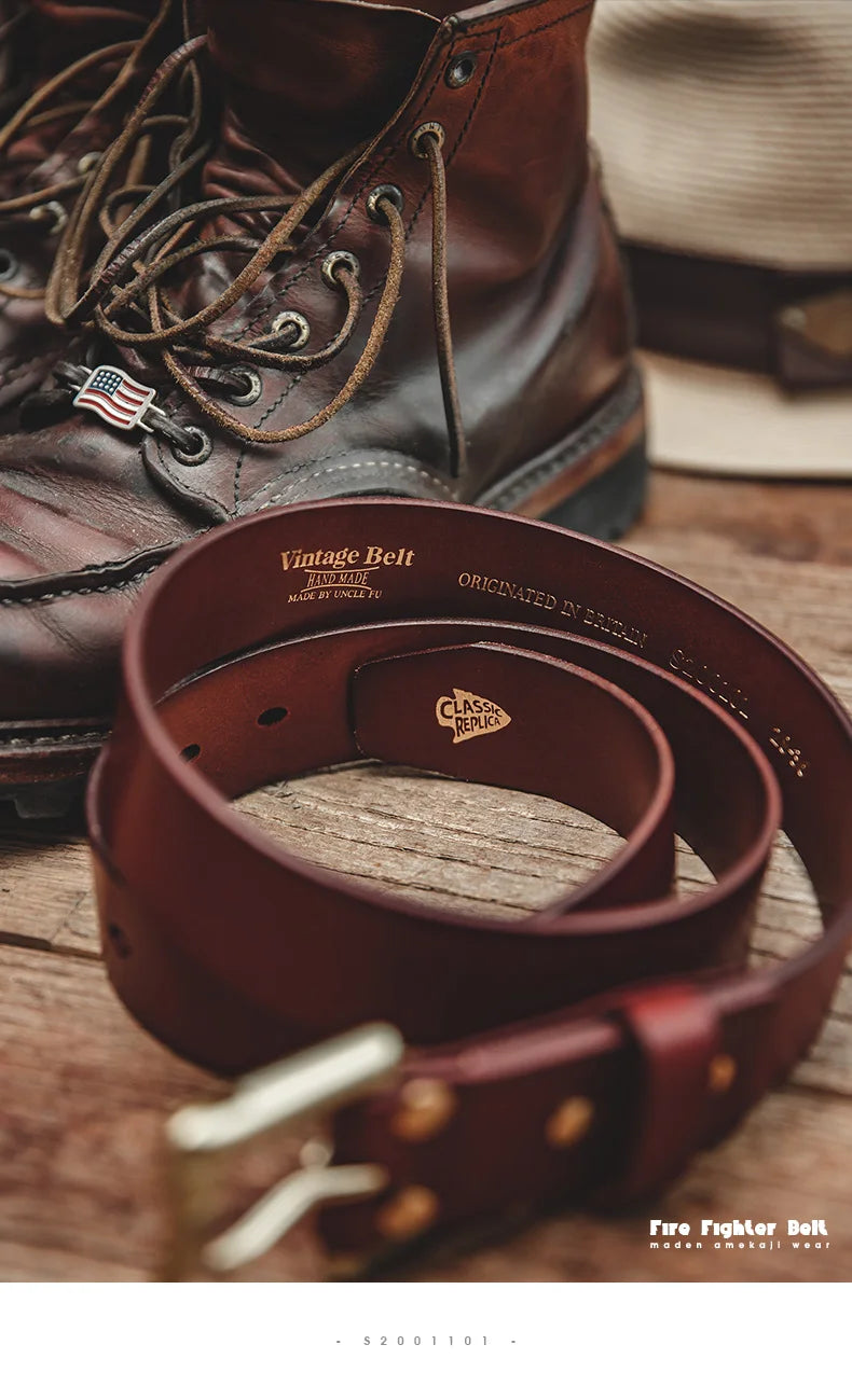 Thắt Lưng Da Bò Cao Cấp Maden Vintage Cho Nam Nữ - Daisan Mart