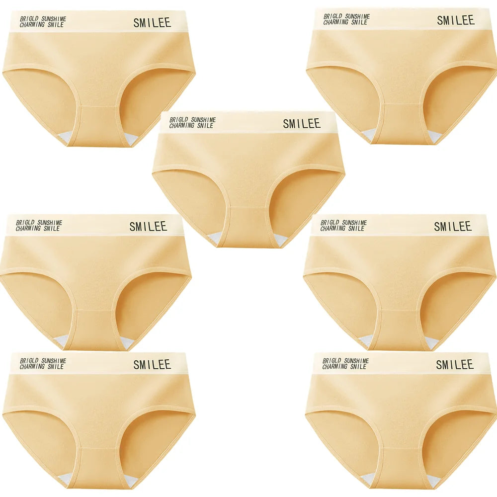 柔軟抗菌棉質女士內褲 - 7 件裝