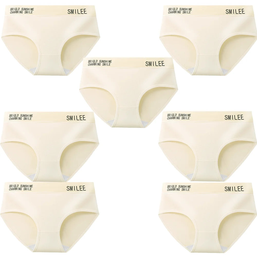 柔軟抗菌棉質女士內褲 - 7 件裝