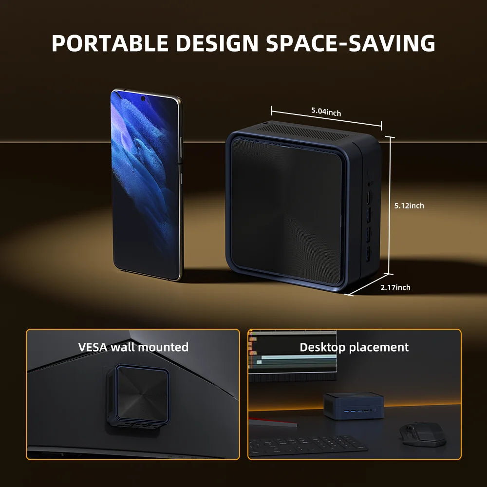 Mini PC AMD Ryzen 7, DDR5, SSD NVMe, WiFi6, 4K HDMI - Daisan Mart