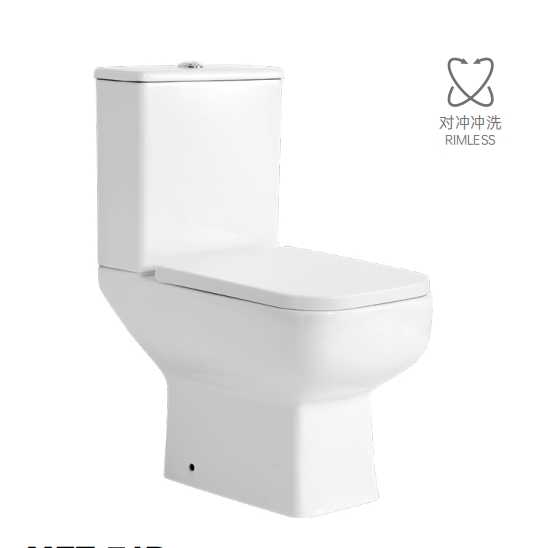 Bồn cầu hai khối Medyag MFZ-74 Washdown WC không vành Thiết bị vệ sinh Bồn cầu sứ trắng - Daisan Mart