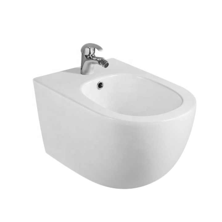 Bồn cầu treo tường bằng sứ Medyag, bồn cầu thông minh gắn tường, bồn cầu thông minh rửa mặt bằng sứ dành cho nữ - Daisan Mart
