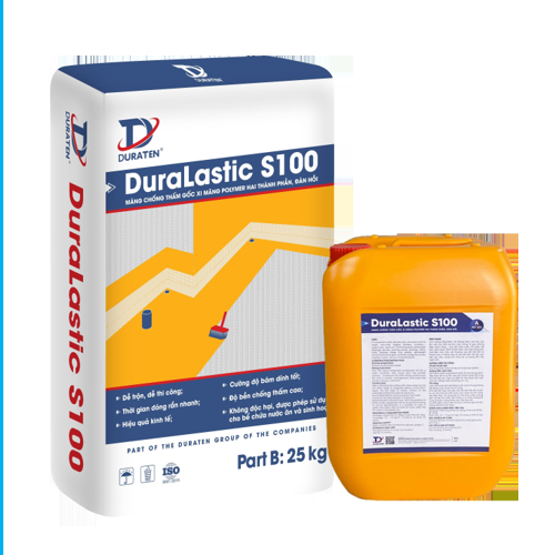 DuraLastic S100 – Màng chống thấm gốc Xi măng Polymer hai thành phần - Daisan Mart