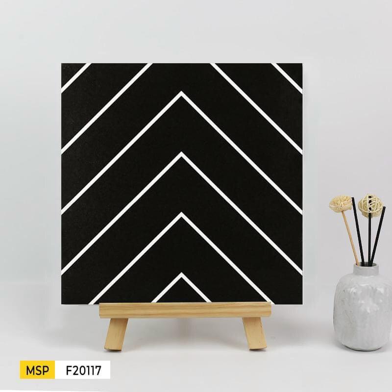 Gạch bông 200x200mm 20117 (BD trắng) ( 1m/1hộp) - Daisan Mart