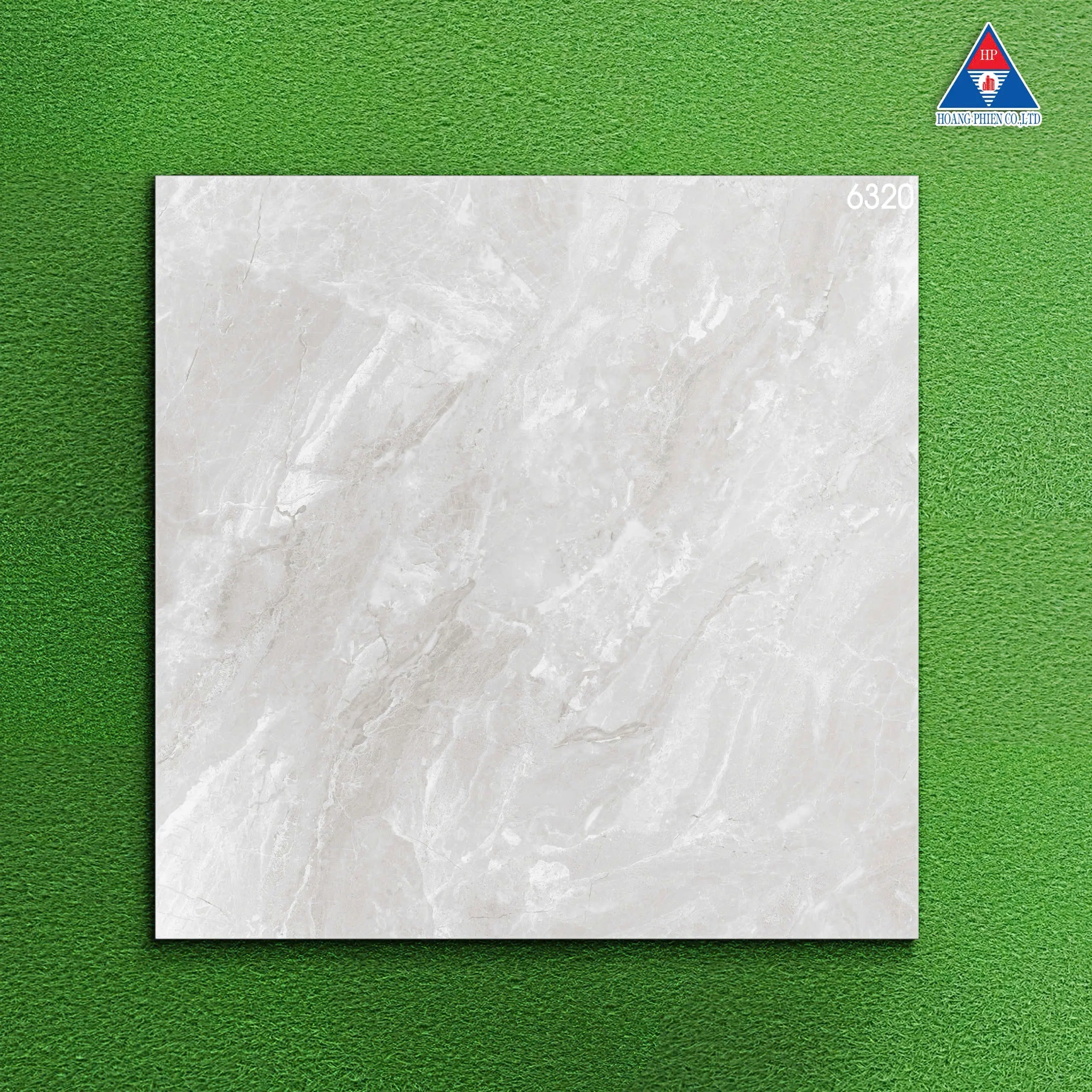 Gạch lát Việt Nam, Xương đá kem bóng, mã 6320, KT 600x600mm (4 viên/thùng/1,44m2) - Daisan Mart
