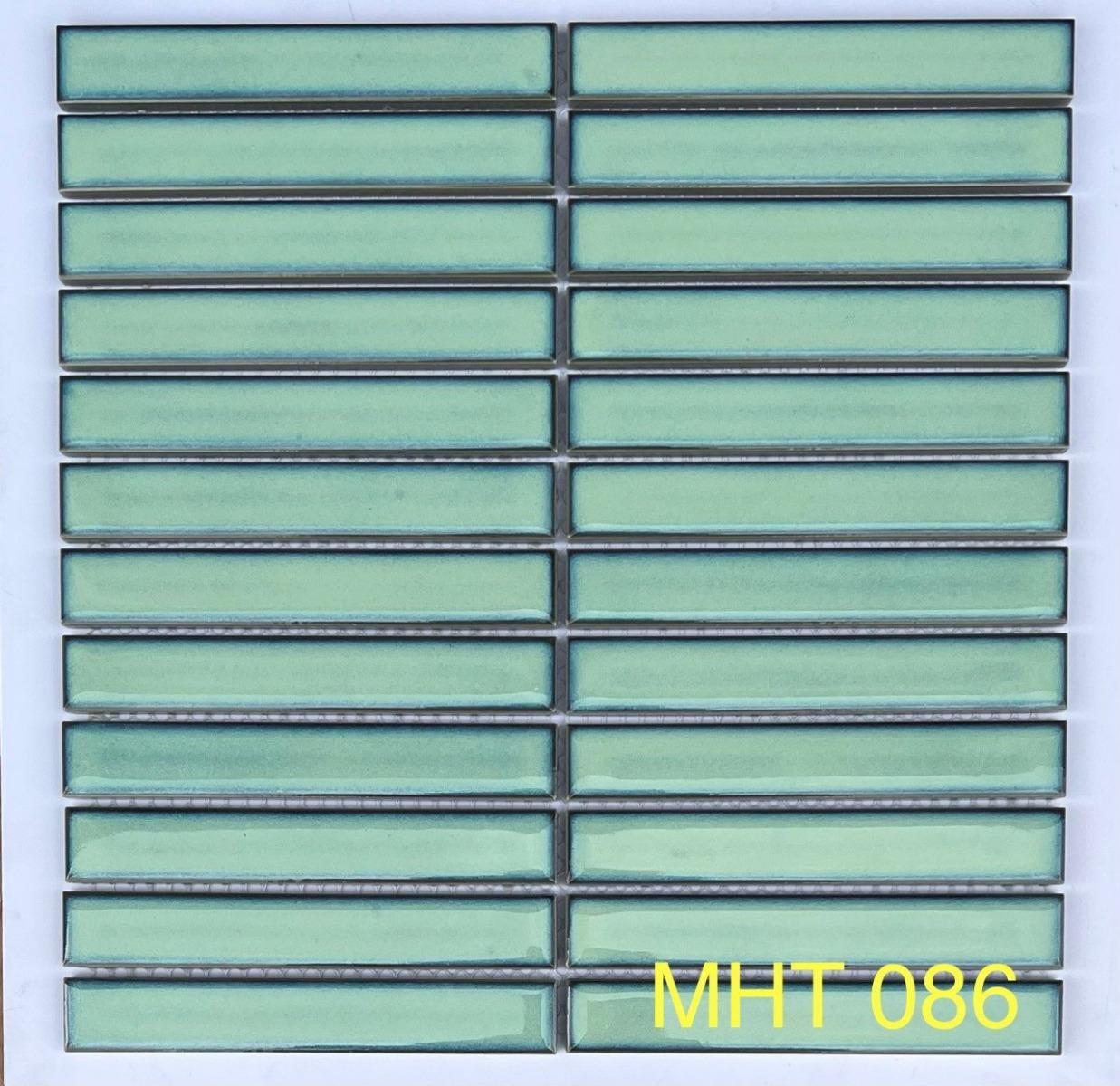 Gạch Mosaic Que Đũa Màu Xanh Ngọc MHT 086 - Daisan Mart