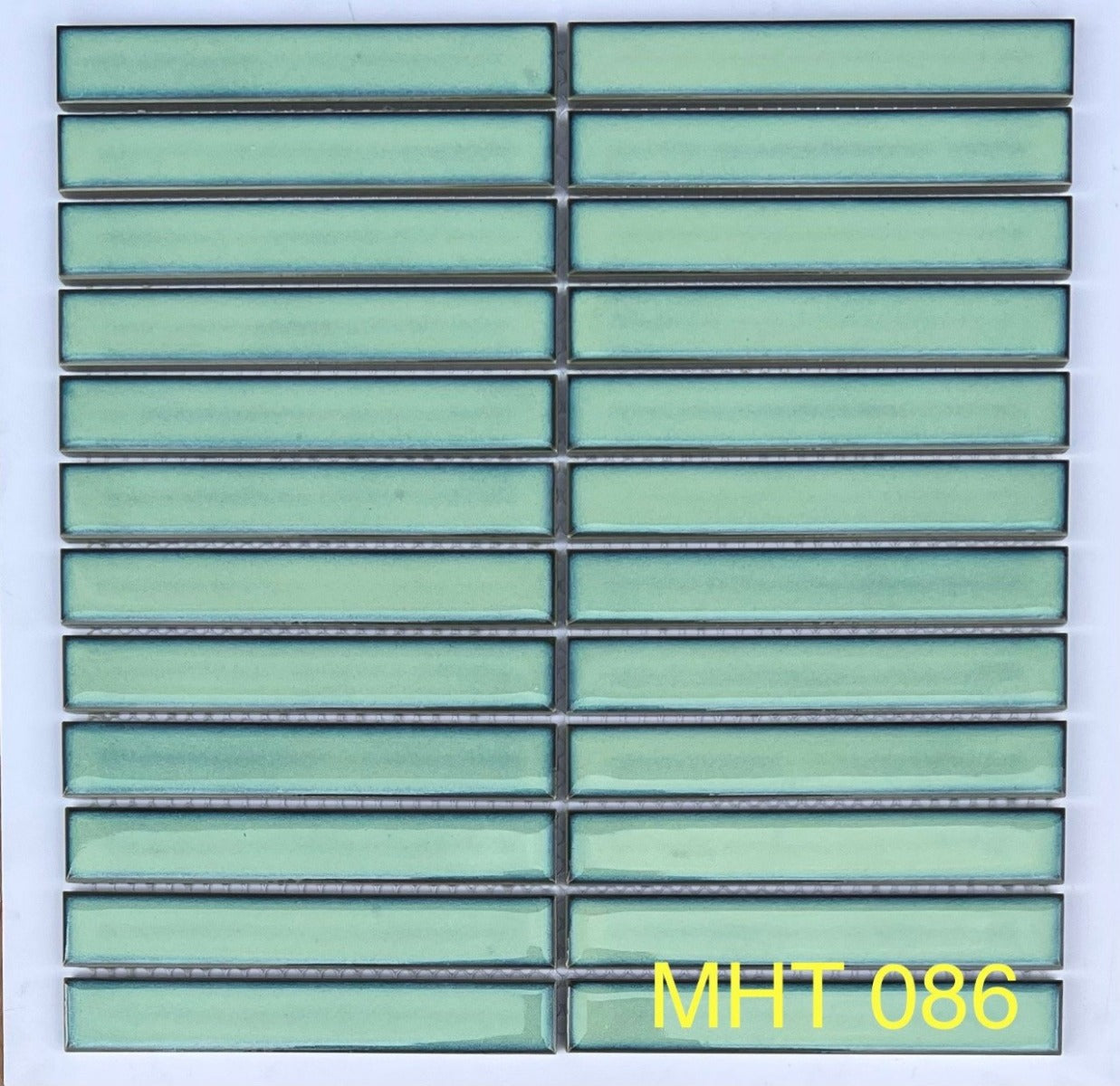 Gạch Mosaic Que Đũa Màu Xanh Ngọc MHT 086 - Daisan Mart