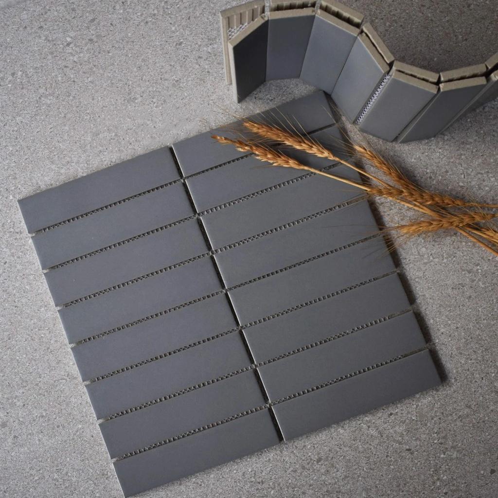 Gạch Mosaic que xám KT 32x145mm 3213M - Daisan Mart
