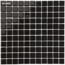 Gạch Mosaic Thủy Tinh Chip 25x25mm Màu Đen GP-25057 - Daisan Mart