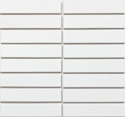 Gạch mosaic trắng mờ vỉ lưới kt 32x145mm 301(3201M) - Daisan Mart